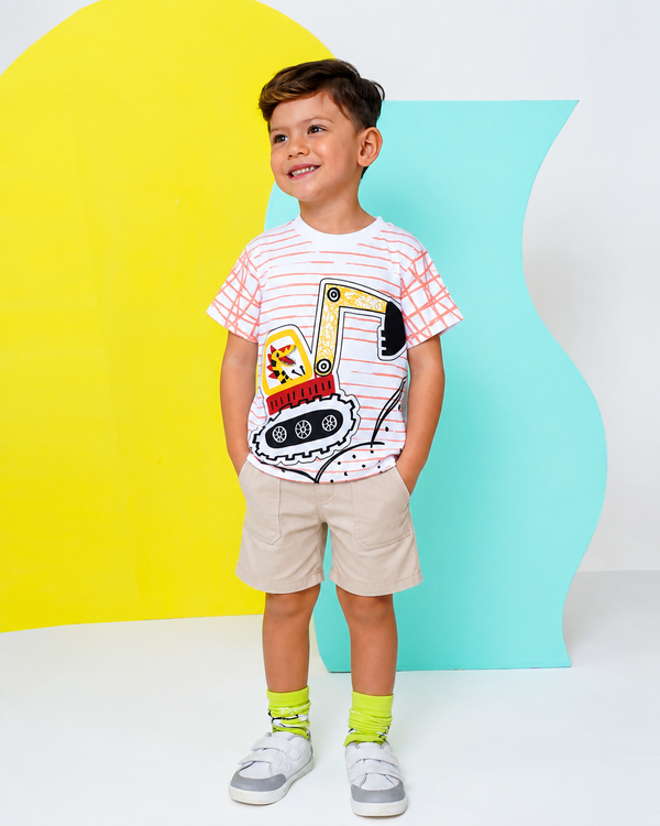 Camiseta Infantil Trator | Banho de Chuva