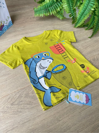Camiseta Infantil Tubarão