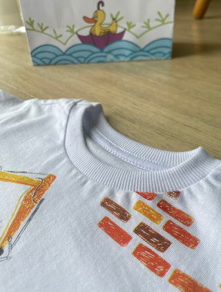 Camiseta Infantil Construção