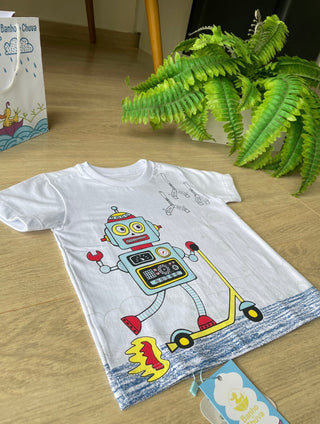 Camiseta Infantil Robô