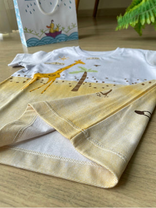 Camiseta Infantil Girafa