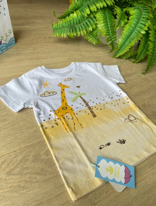 Camiseta Infantil Girafa