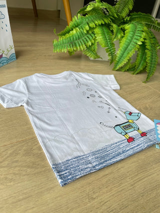 Camiseta Infantil Robô