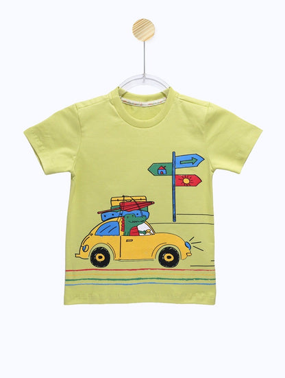 Camiseta Infantil Dino Fusca | Banho de Chuva