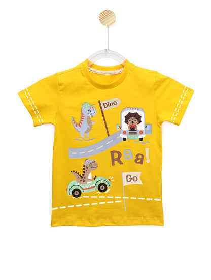 Camiseta Infantil Acampamento Dino | Banho de Chuva