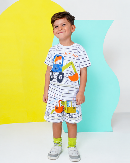 Camiseta Infantil Dino Beep | Banho de Chuva