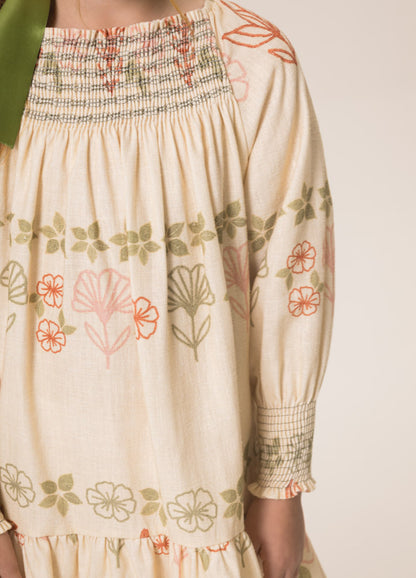 Vestido Infantil Jardim das Flores | Banho de Chuva