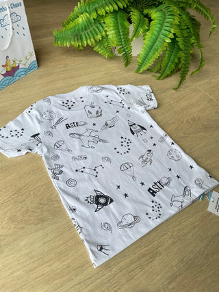 Camiseta Infantil Dino Skatista